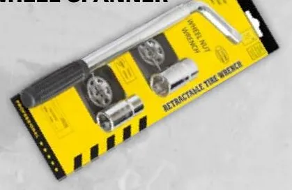 Telescopic wheel spanner