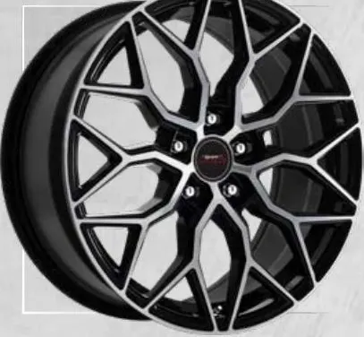 A-Line Scar wheel, Black machined face