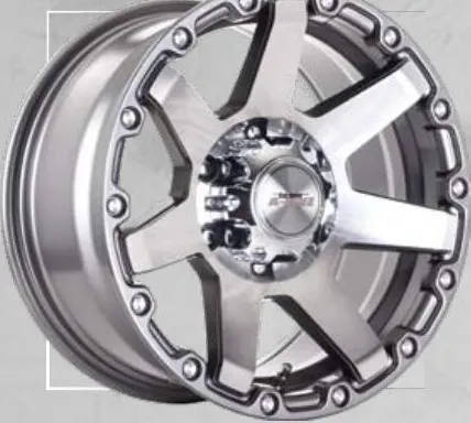 A-Line Monsoon wheel, Gun metal machined face