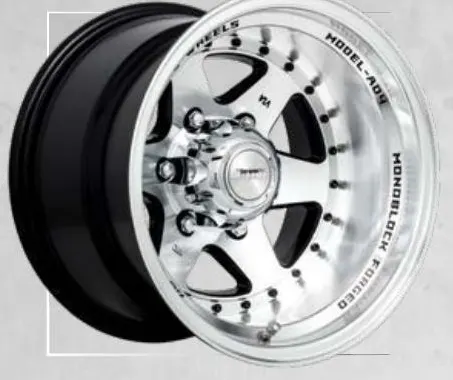 A-Line Big Rock wheel, Black machined face