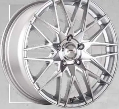 A-Line Element wheel, Super silver machined face