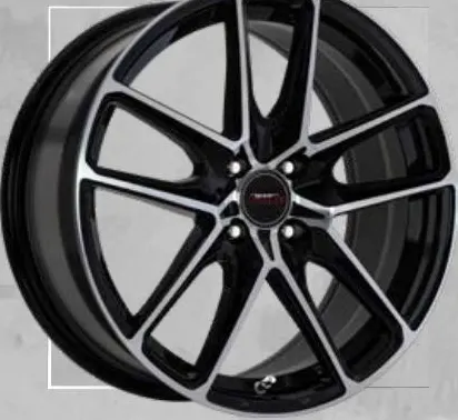 A-Line Tusk wheel, Black machined face