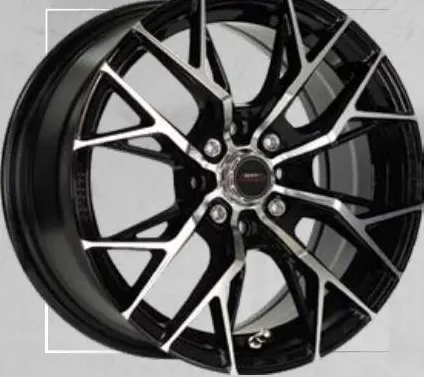 A-Line Dazzle wheel, Black machined face