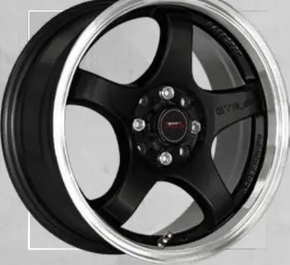 A-Line Rocco wheel, Black machined lip