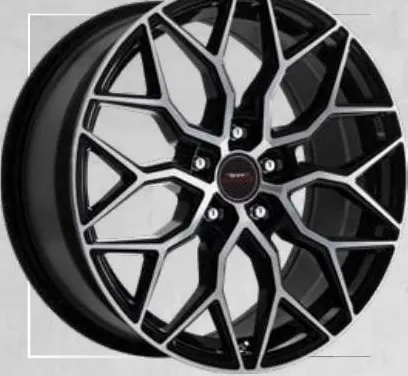 A-Line Scar wheel, Black machined face