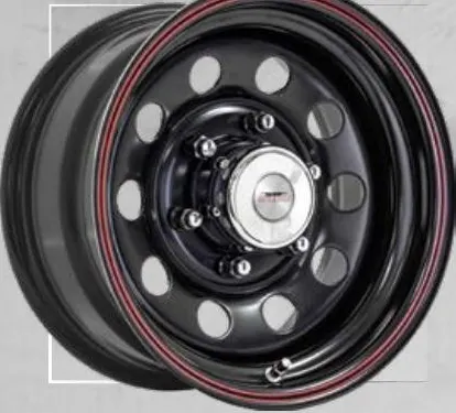 A-Line Blk Modular wheel, Dual red pinstripe