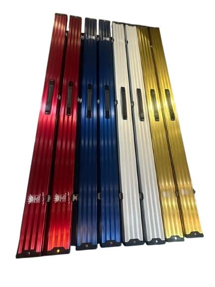 Metallic aluminium cue cases