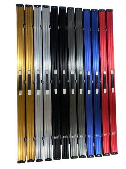 Full colour aluminium cue case lineup