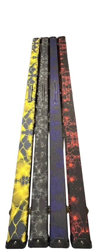 Patterned aluminium cue cases