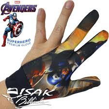 Captain America themed billiard glove